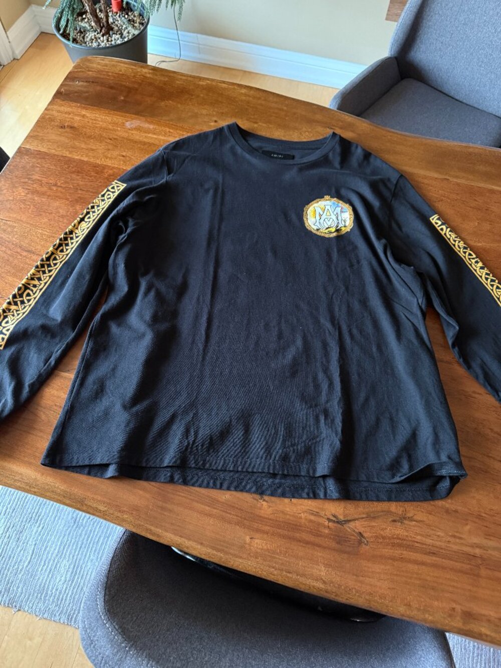 AMIRI Alchemy Frame Long Sleeve T-shirt XXL Black
